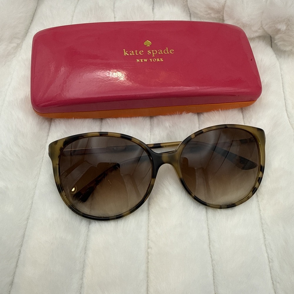 Kate Spade NY Tortoise Cat Eye (Out of Stock) Sunglasses -Polarized Lens & Case